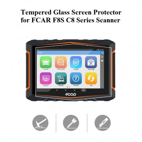Tempered Glass Screen Protector for FCAR F8S C8 Series Scanner - Click Image to Close